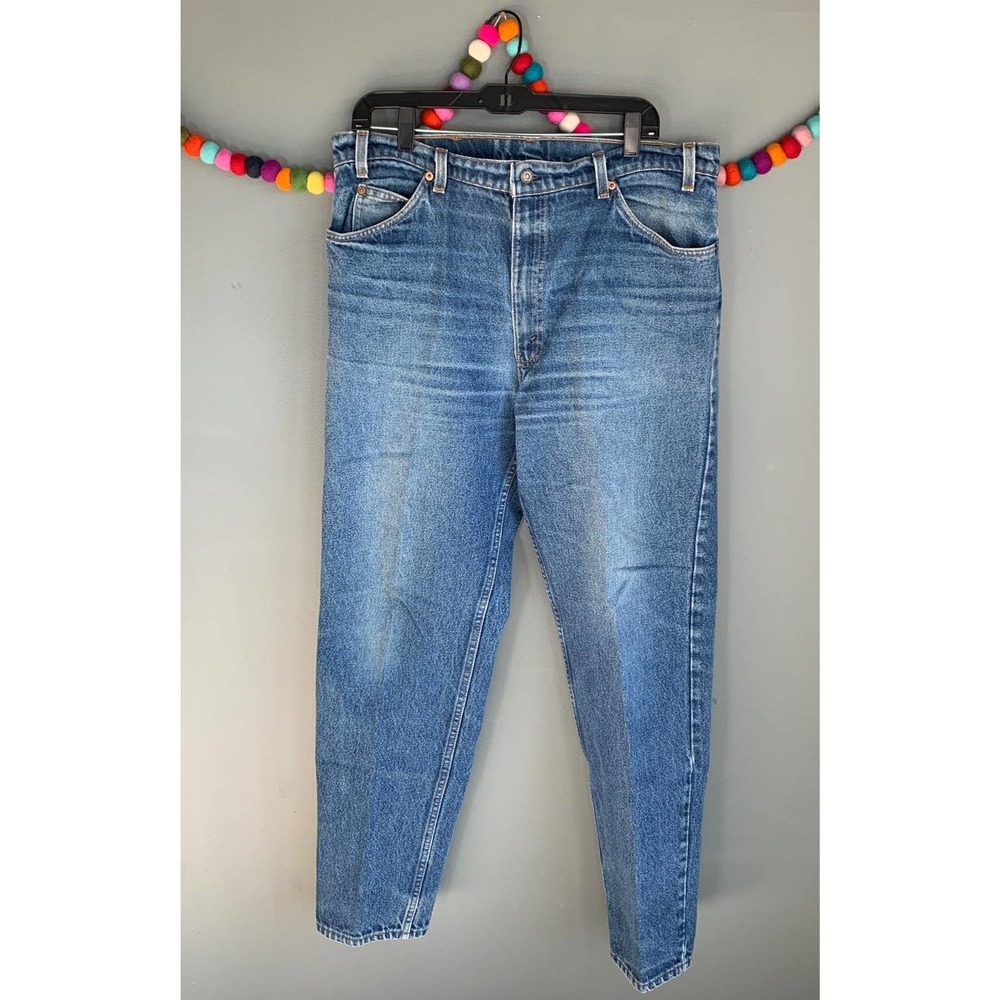 Vintage Levis 550 made in USA blank orange tag Jeans